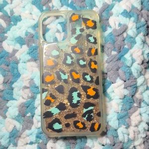 Animal print, glittery phone case iPhone 13